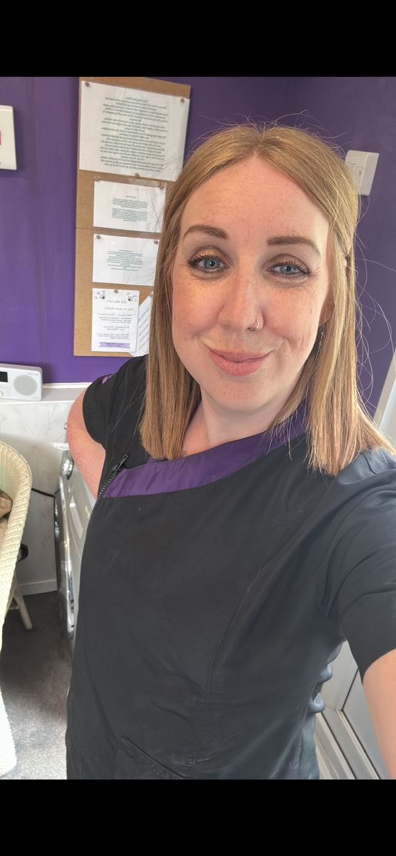 Sarah, owner of GlamWags Dog Grooming