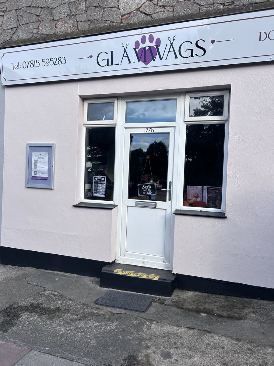 GlamWags Dog Grooming shop front